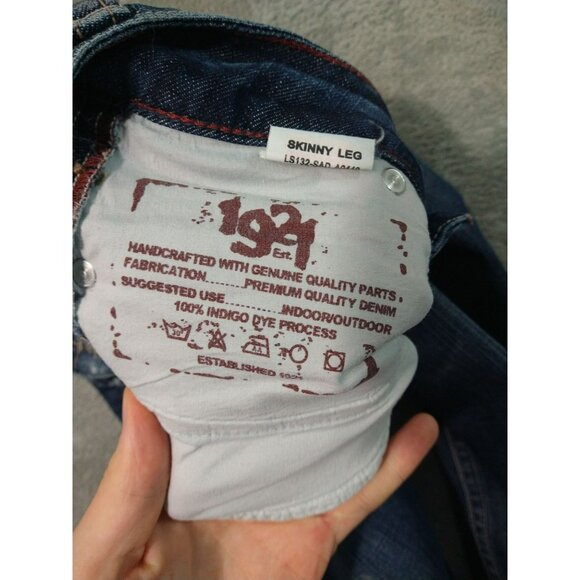 Silver 1921 Jeans Womens 25/32 Blue Denim Japanese Ringspun Skinny Leg Low Rise - Picture 8 of 10